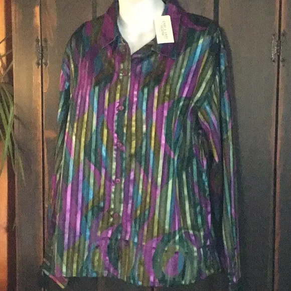 .NWT Vintage 1980 O’Keif & O’Keif  Women’s Blouse - Picture 6 of 15
